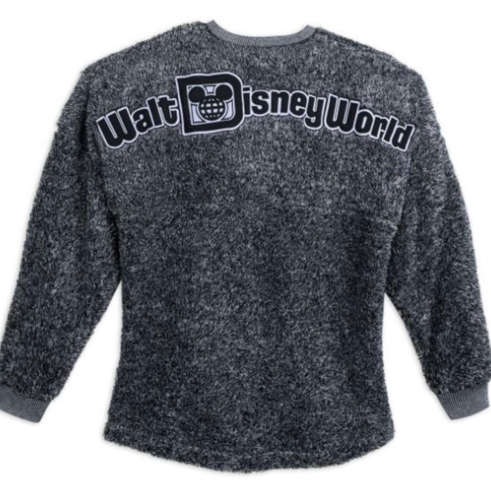 Walt Disney World Gray Fuzzy Spirit Jersey sweater